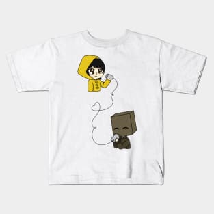 little nightmares mono and six chibi Kids T-Shirt